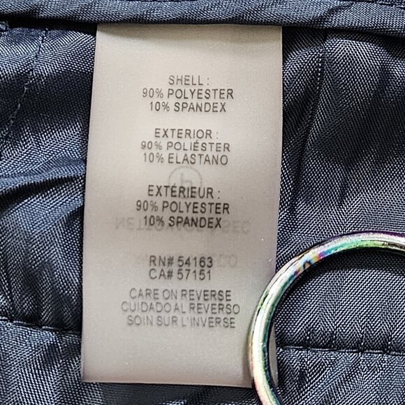 Karl Lagerfeld Paris Pants Womens 14 Navy Zip Fly Stretch Preppy Office Siren - Picture 10 of 15